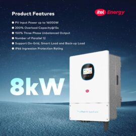 itel 8kw Inverter Hybrid 48V IP56 1 Phase IPV-8k48T-WiFi MPPT 16kW